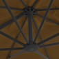 vidaXL Ombrellone a Sbalzo Palo in Alluminio 300x300cm Grigio Talpa vidaXL Ombrellone a Sbalzo Palo in Alluminio 300x300cm Grigio Talpa