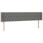 vidaXL Testiera ad Orecchio Grigio Scuro 183x16x78/88 cm in Tessuto vidaXL Testiera ad Orecchio Grigio Scuro 183x16x78/88 cm in Tessuto
