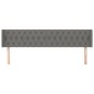 vidaXL Testiera ad Orecchio Grigio Scuro 183x16x78/88 cm in Tessuto vidaXL Testiera ad Orecchio Grigio Scuro 183x16x78/88 cm in Tessuto