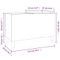 Mobile Porta Dischi Grigio Cemento 74,5x38x48 Legno Multistrato