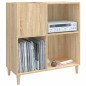 Mobile Porta Dischi Rovere Sonoma 84,5x38x89 Legno Multistrato Mobile Porta Dischi Rovere Sonoma 84,5x38x89 Legno Multistrato