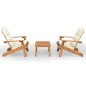 vidaXL Set Salotto da Giardino Adirondack 3pz Legno Massello di Acacia vidaXL Set Salotto da Giardino Adirondack 3pz Legno Massello di Acacia