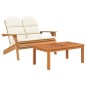 vidaXL Set Salotto da Giardino Adirondack 3pz Legno Massello di Acacia vidaXL Set Salotto da Giardino Adirondack 3pz Legno Massello di Acacia