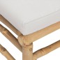 vidaXL Set Salotto da Giardino 8pz con Cuscini Grigio Chiaro Bambù