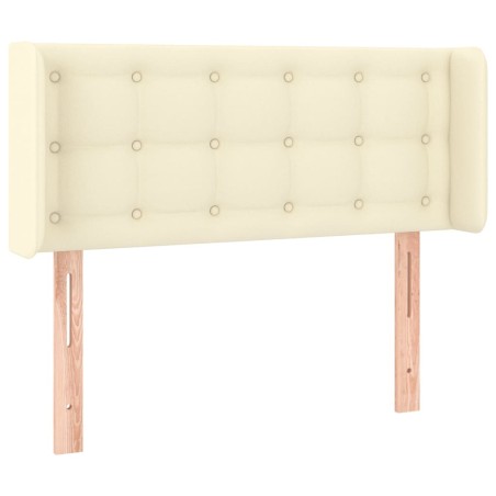 Testiera ad Orecchio Crema 93x16x78/88 cm in Similpelle