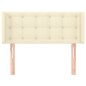 Testiera ad Orecchio Crema 93x16x78/88 cm in Similpelle Testiera ad Orecchio Crema 93x16x78/88 cm in Similpelle
