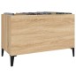 Mobile Porta Dischi Rovere Sonoma 74,5x38x48 Legno Multistrato