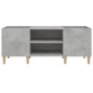 Mobile Porta Dischi Grigio Cemento 121x38x48 Legno Multistrato