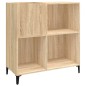 Mobile Porta Dischi Rovere Sonoma 84,5x38x89 Legno Multistrato Mobile Porta Dischi Rovere Sonoma 84,5x38x89 Legno Multistrato