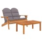 Set Salotto da Giardino Adirondack 3pz Legno Massello di Acacia Set Salotto da Giardino Adirondack 3pz Legno Massello di Acacia