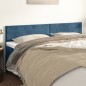 Testiera 2 pz Blu Scuro 80x5x78/88 cm in Velluto Testiera 2 pz Blu Scuro 80x5x78/88 cm in Velluto