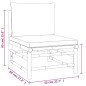 Set Salotto da Giardino 3pz con Cuscini Grigio Chiaro Bambù Set Salotto da Giardino 3pz con Cuscini Grigio Chiaro Bambù