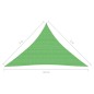 Vela Parasole 160 g/m² Verde Chiaro 3x3x4,2 m in HDPE Vela Parasole 160 g/m² Verde Chiaro 3x3x4,2 m in HDPE