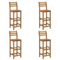 Set da Pranzo per Giardino 5 pz in Legno Massello di Acacia Set da Pranzo per Giardino 5 pz in Legno Massello di Acacia
