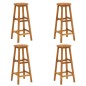 Set da Pranzo per Giardino 5 pz in Legno Massello di Acacia Set da Pranzo per Giardino 5 pz in Legno Massello di Acacia