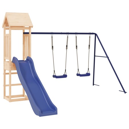 vidaXL Set da Gioco da Esterno in Legno Massello di Pino