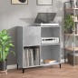 Mobile Porta Dischi Grigio Cemento 84,5x38x89 Legno Multistrato Mobile Porta Dischi Grigio Cemento 84,5x38x89 Legno Multistrato