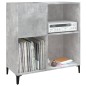 Mobile Porta Dischi Grigio Cemento 84,5x38x89 Legno Multistrato Mobile Porta Dischi Grigio Cemento 84,5x38x89 Legno Multistrato