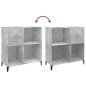 Mobile Porta Dischi Grigio Cemento 84,5x38x89 Legno Multistrato Mobile Porta Dischi Grigio Cemento 84,5x38x89 Legno Multistrato