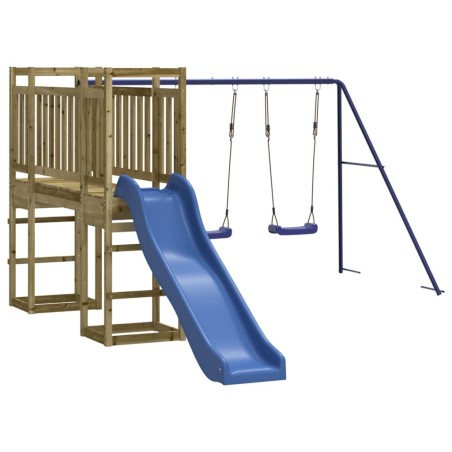 Set da Gioco da Esterno in Legno di Pino Impregnato