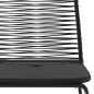 Set da Pranzo da Giardino 5 pz Nero