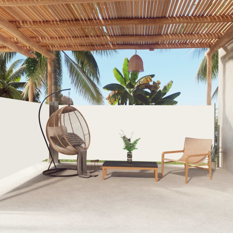 Tenda da Sole Laterale Retrattile Crema 140x600 cm Tenda da Sole Laterale Retrattile Crema 140x600 cm