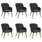 Set da Pranzo da Giardino 7 pz con Cuscini Nero Set da Pranzo da Giardino 7 pz con Cuscini Nero