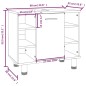 Armadietto Bagno Rovere Marrone 60x32x53,5 cm Legno Multistrato Armadietto Bagno Rovere Marrone 60x32x53,5 cm Legno Multistrato