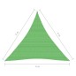 Vela Parasole 160 g/m² Verde Chiaro 4x4x4 m in HDPE Vela Parasole 160 g/m² Verde Chiaro 4x4x4 m in HDPE
