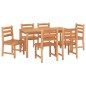 vidaXL Set da Pranzo da Giardino 7 pz in Legno Massello di Teak vidaXL Set da Pranzo da Giardino 7 pz in Legno Massello di Teak