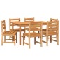 Set da Pranzo da Giardino 7 pz in Legno Massello di Teak Set da Pranzo da Giardino 7 pz in Legno Massello di Teak
