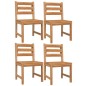 vidaXL Set da Pranzo per Giardino 5 pz in Legno Massello di Teak vidaXL Set da Pranzo per Giardino 5 pz in Legno Massello di Teak