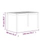 vidaXL Set da Pranzo per Giardino 5 pz in Legno Massello di Teak vidaXL Set da Pranzo per Giardino 5 pz in Legno Massello di Teak
