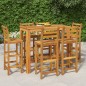 vidaXL Set da Bar da Giardino 7 pz in Legno Massello di Acacia vidaXL Set da Bar da Giardino 7 pz in Legno Massello di Acacia
