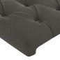 Testiera ad Orecchio Grigio Scuro 163x23x78/88 cm in Velluto Testiera ad Orecchio Grigio Scuro 163x23x78/88 cm in Velluto