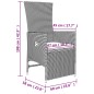Set Mobili da Giardino 3 pz Beige Polyrattan e Acciaio Set Mobili da Giardino 3 pz Beige Polyrattan e Acciaio