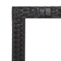 Set Pranzo Giardino 5pz Nero Polyrattan Legno Massello Acacia Set Pranzo Giardino 5pz Nero Polyrattan Legno Massello Acacia