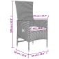 Set Mobili da Giardino 3 pz Beige Polyrattan e Acciaio Set Mobili da Giardino 3 pz Beige Polyrattan e Acciaio