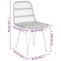 Set da Pranzo da Giardino 7 pz in Polyrattan