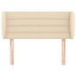 vidaXL Testiera ad Orecchio Crema 103x23x78/88 cm in Tessuto vidaXL Testiera ad Orecchio Crema 103x23x78/88 cm in Tessuto