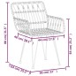 Set da Pranzo da Giardino 7 pz Nero in Polyrattan