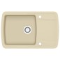 vidaXL Lavello da Cucina in Granito Vasca Singola Beige