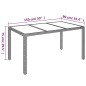 Set da Pranzo Giardino 7pz Nero e Grigio con Cuscini Polyrattan Set da Pranzo Giardino 7pz Nero e Grigio con Cuscini Polyrattan