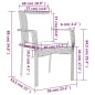 Set da Pranzo da Giardino 9 pz con Cuscini in Polyrattan Grigio Set da Pranzo da Giardino 9 pz con Cuscini in Polyrattan Grigio
