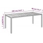 Set da Pranzo da Giardino 9 pz con Cuscini in Polyrattan Grigio Set da Pranzo da Giardino 9 pz con Cuscini in Polyrattan Grigio