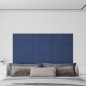 Pannelli Murali 12 pz Blu 60x30 cm in Tessuto 2,16 m² Pannelli Murali 12 pz Blu 60x30 cm in Tessuto 2,16 m²