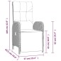 vidaXL Set da Pranzo Giardino 9pz con Cuscini Nero e Grigio Polyrattan vidaXL Set da Pranzo Giardino 9pz con Cuscini Nero e Grigio Polyrattan