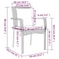 vidaXL Set da Pranzo da Giardino 5 pz con Cuscini in Polyrattan Grigio vidaXL Set da Pranzo da Giardino 5 pz con Cuscini in Polyrattan Grigio
