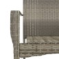 Set da Pranzo da Giardino 5 pz con Cuscini in Polyrattan Grigio Set da Pranzo da Giardino 5 pz con Cuscini in Polyrattan Grigio