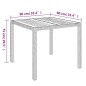 Set da Pranzo da Giardino 5 pz con Cuscini in Polyrattan Grigio Set da Pranzo da Giardino 5 pz con Cuscini in Polyrattan Grigio